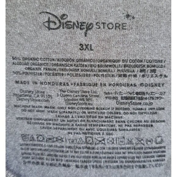 Disney Store Women's 3XL Gray Short Sleeve T-Shirt Sparkly Minnie Mouse Bow - Picture 3 of 4